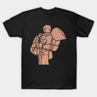 Orc Knight (Parchment): A Fantasy Design T-Shirt